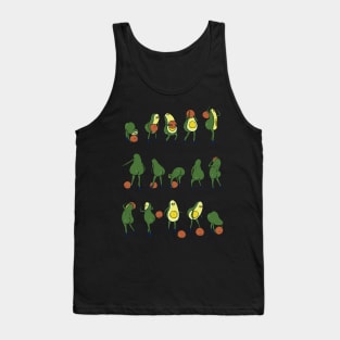 DBall over the shoulder with Avocado Tank Top